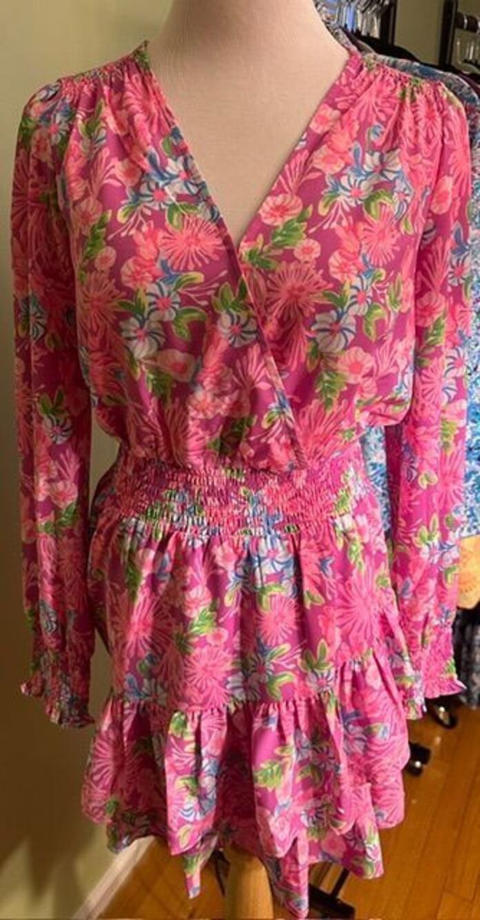 Lilly Pulitzer Cristiana Stretch Dress Mom's the Word Sz 4 NWT - Picture 1 of 4